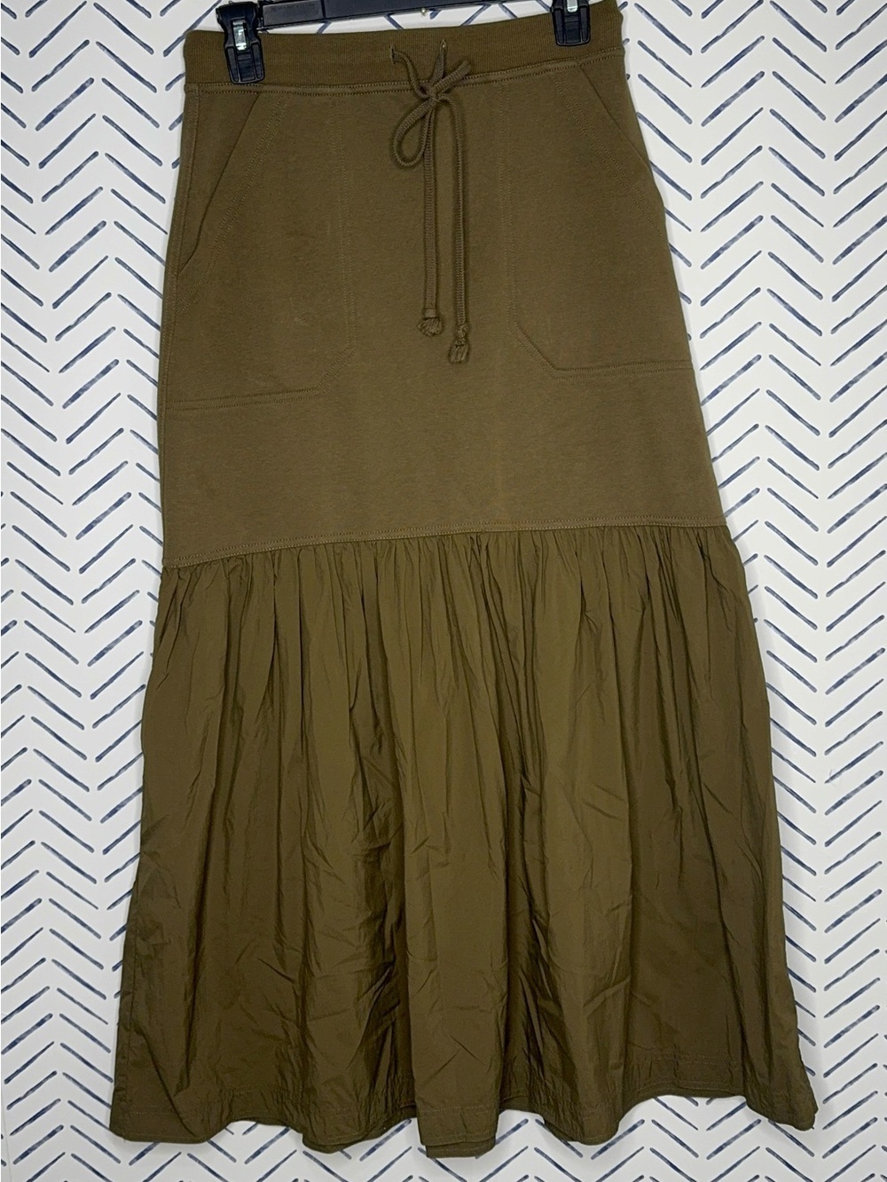 Daily Practice by Anthropologie: The Drop-Flounce Maxi Skirt Slip on Size Small - Picture 4 of 8